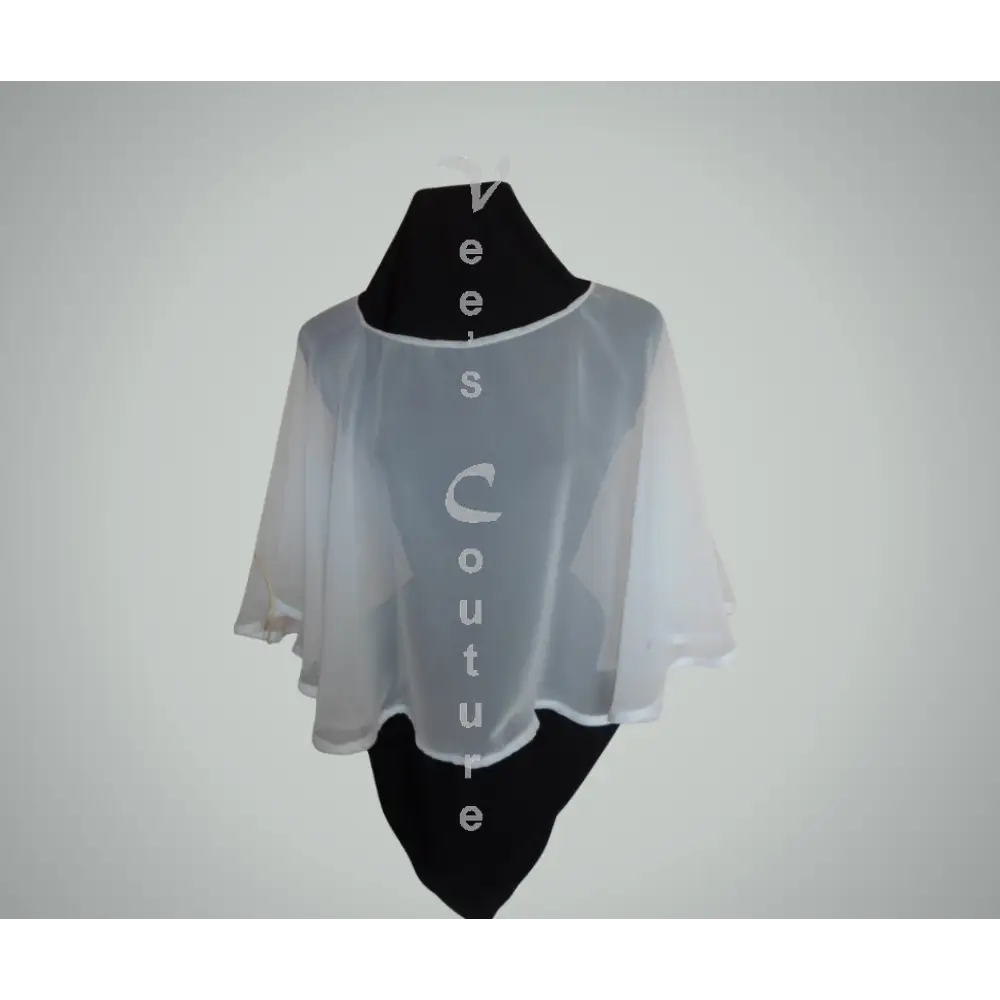 Half Size Ponchos White Top